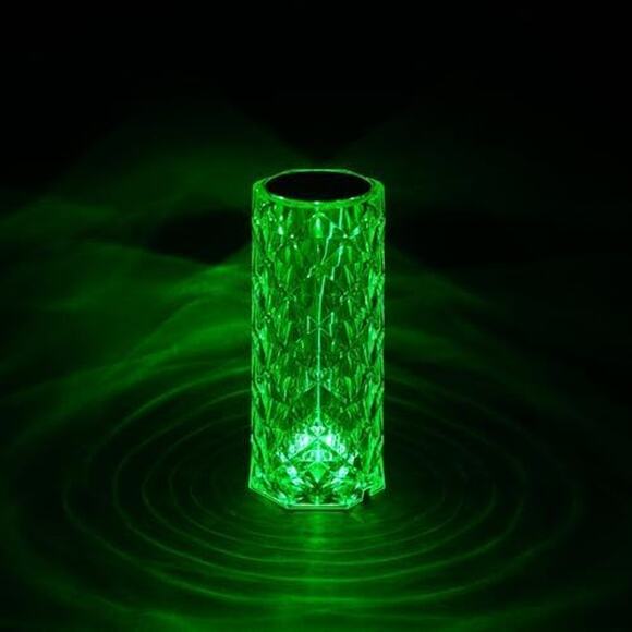 GLOBE LED Integrated Rechargeable Crystal Portable Touch Lamp with Remote New - Picture 2 of 16